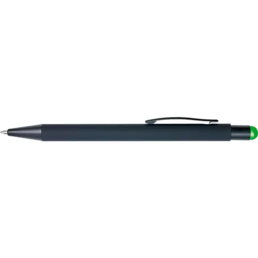 Matte Black Coated Ballpoint Pen Lime